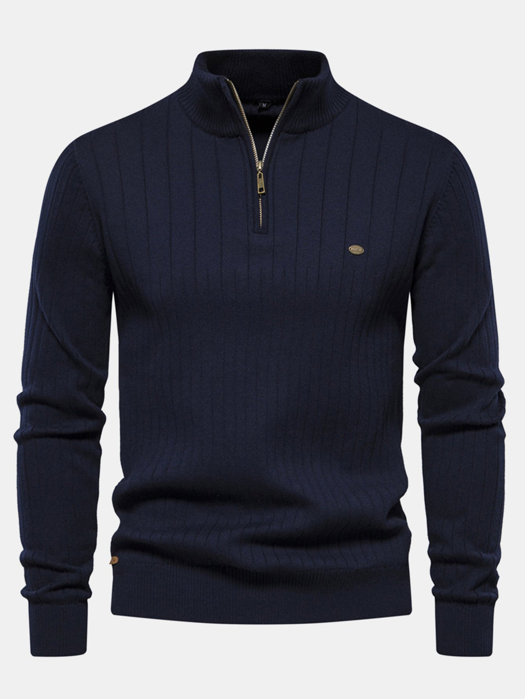 Sawyer - Striped Cotton Quarter-Zip Pullover
