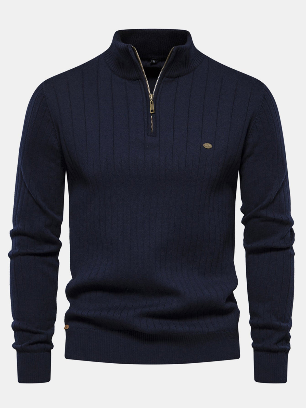 Sawyer - Striped Cotton Quarter-Zip Pullover