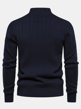 Sawyer - Striped Cotton Quarter-Zip Pullover