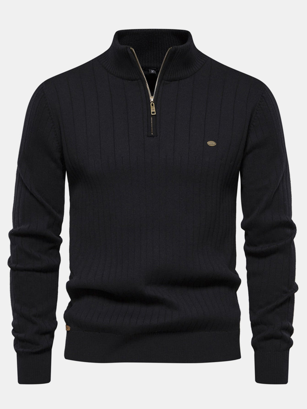 Sawyer - Striped Cotton Quarter-Zip Pullover