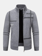 Theodore - Striped Zip-Up Sweater