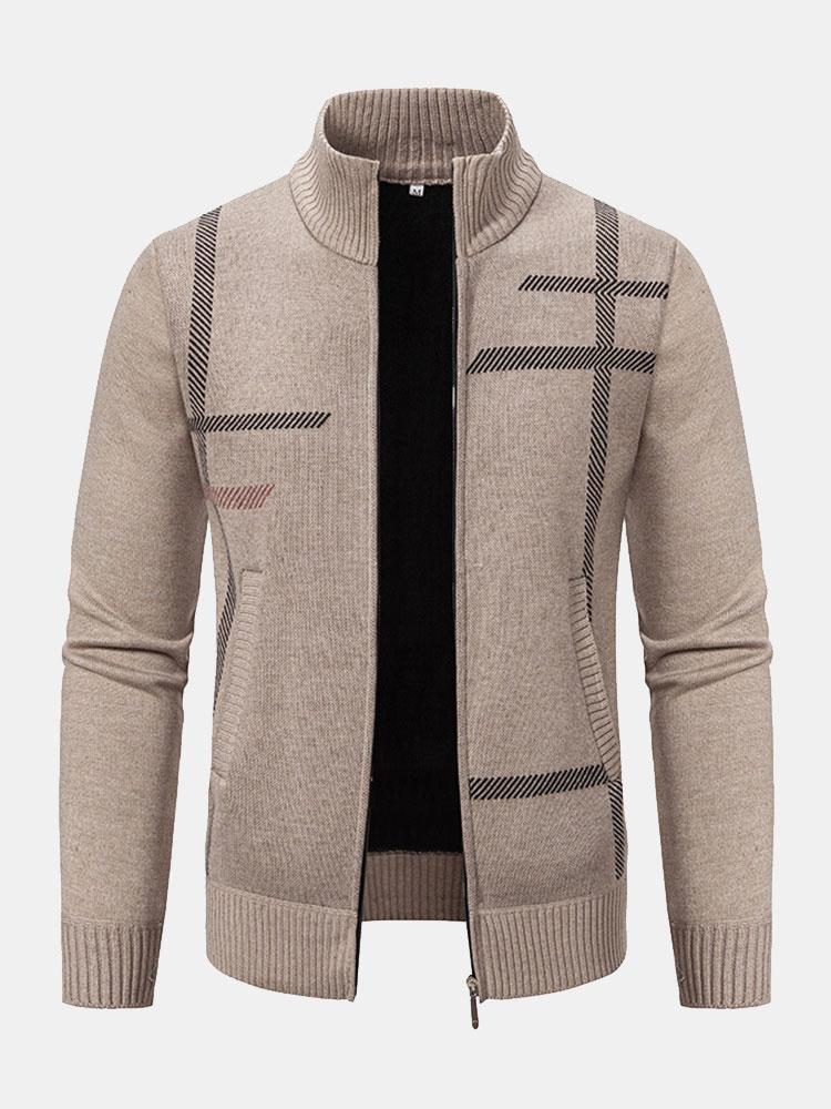 Theodore - Striped Zip-Up Sweater