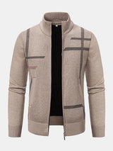 Theodore - Striped Zip-Up Sweater