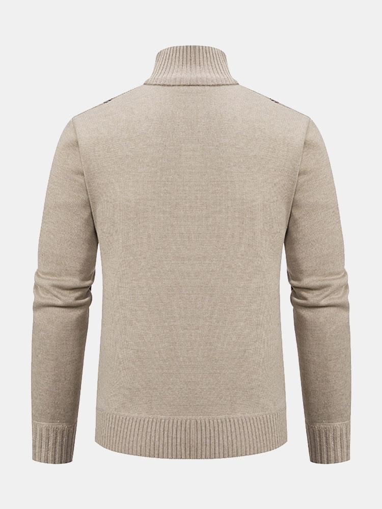 Theodore - Striped Zip-Up Sweater