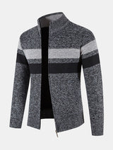 Walker - Striped Full-Zip Sweater