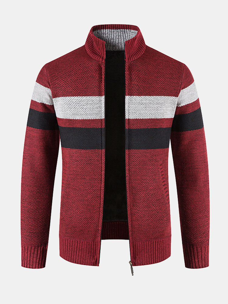 Walker - Striped Full-Zip Sweater