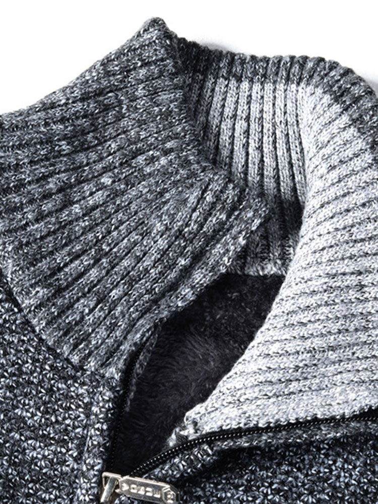 Walker - Striped Full-Zip Sweater