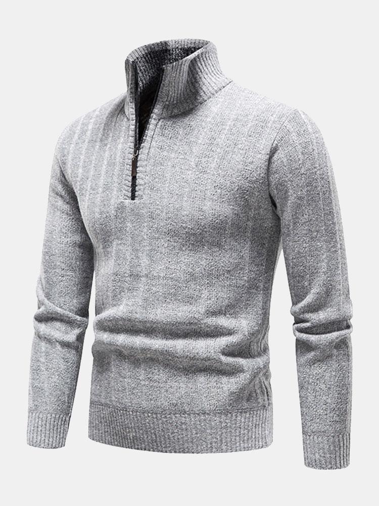 Weston - Textured Quarter-Zip Sweater