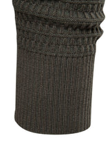 Callum - Textured Stand Collar Button Sweater