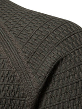 Callum - Textured Stand Collar Button Sweater