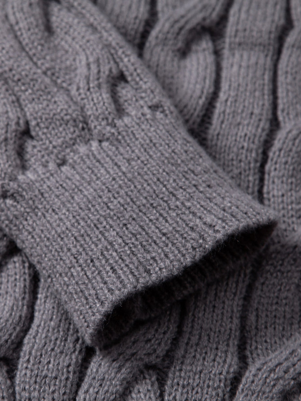 Declan - Jacquard Cable Knit Quarter-Zip Sweater