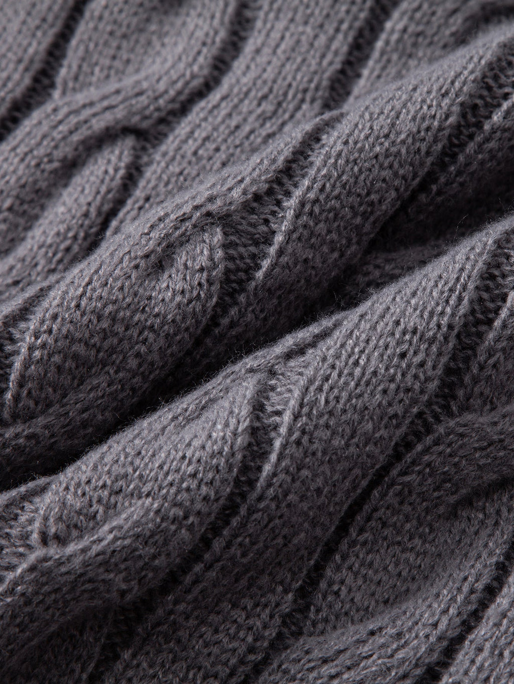 Declan - Jacquard Cable Knit Quarter-Zip Sweater