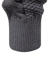 Duncan - Jacquard Cable Knit Stand Collar Zip Sweater
