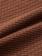 Fraser - Wave Pattern Jacquard Quarter-Zip Sweater