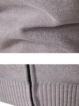 Gordon - Knitted Baseball Collar Zip Sweater