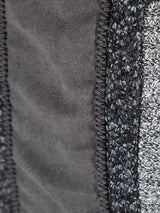 Ian - Faux Suede Patchwork Zip Sweater