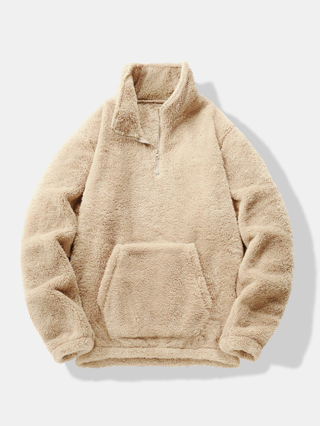 Lachlan - Teddy Fleece Mock Neck Quarter-Zip Pullover