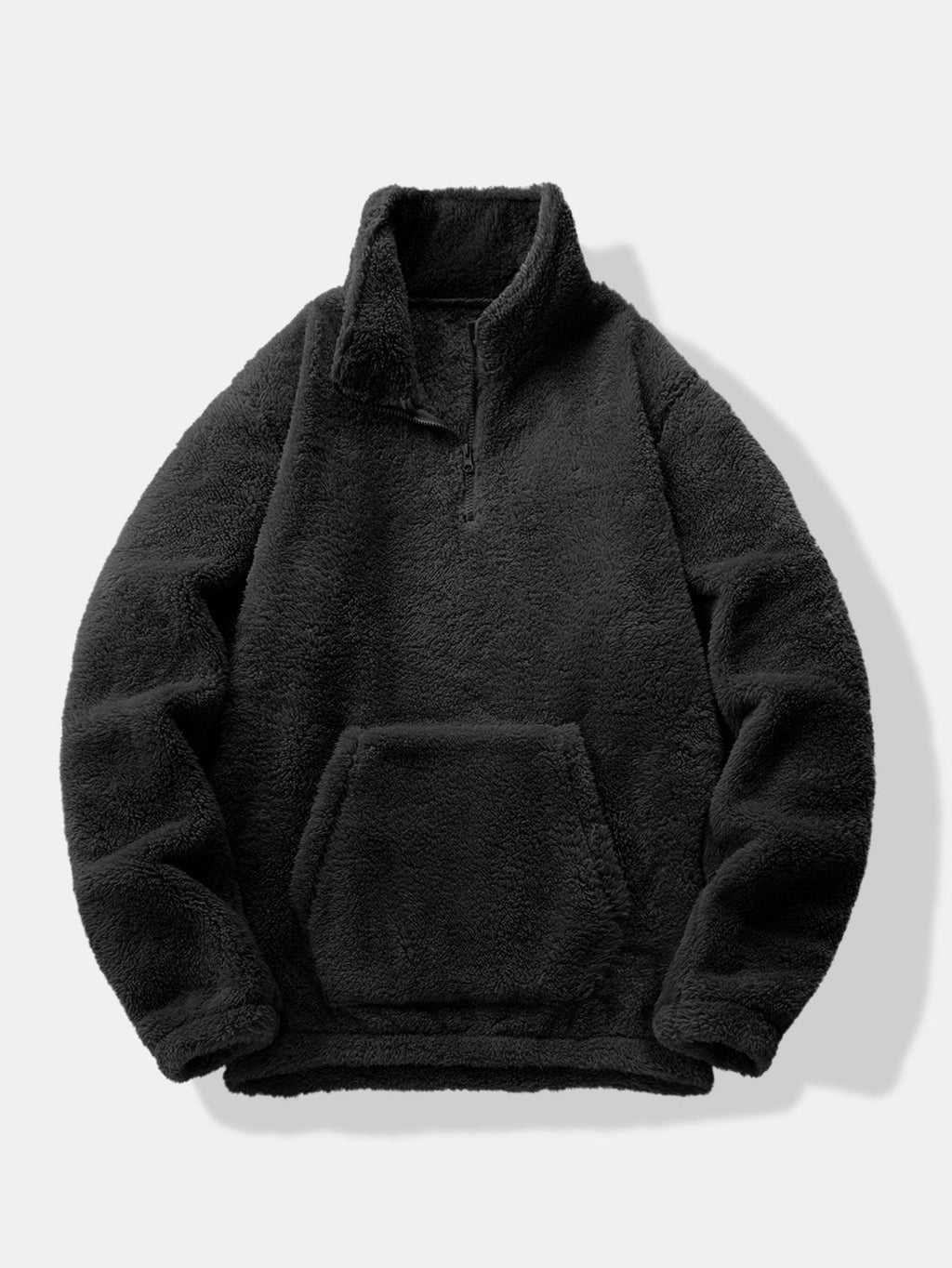 Lachlan - Teddy Fleece Mock Neck Quarter-Zip Pullover