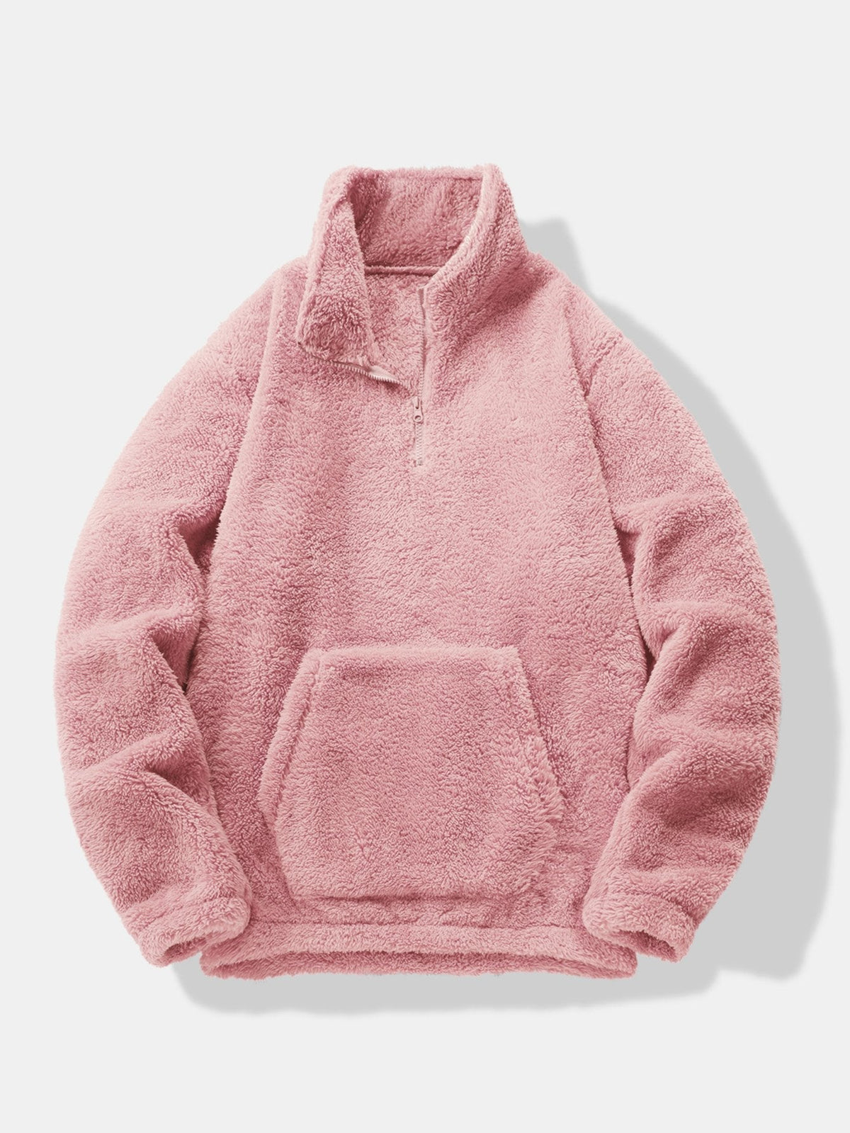 Lachlan - Teddy Fleece Mock Neck Quarter-Zip Pullover