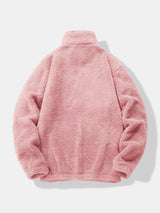 Lachlan - Teddy Fleece Mock Neck Quarter-Zip Pullover