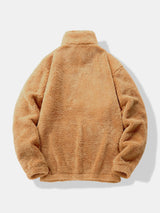 Lachlan - Teddy Fleece Mock Neck Quarter-Zip Pullover
