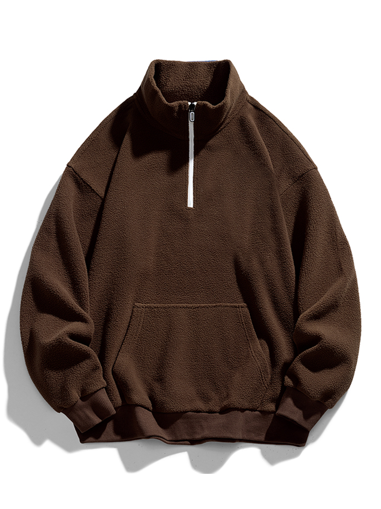Murray - Teddy Fleece Mock Neck Half-Zip Pullover