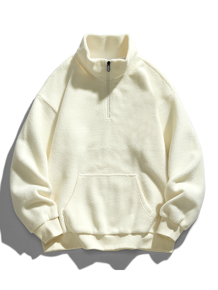 Murray - Teddy Fleece Mock Neck Half-Zip Pullover