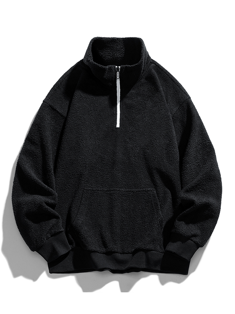 Murray - Teddy Fleece Mock Neck Half-Zip Pullover