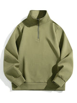 Ross - Mock Neck Quarter-Zip Sweatshirt