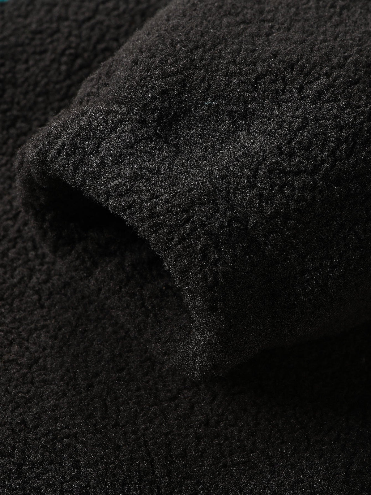 Stuart - Folk Pattern Teddy Fleece Quarter-Zip Pullover