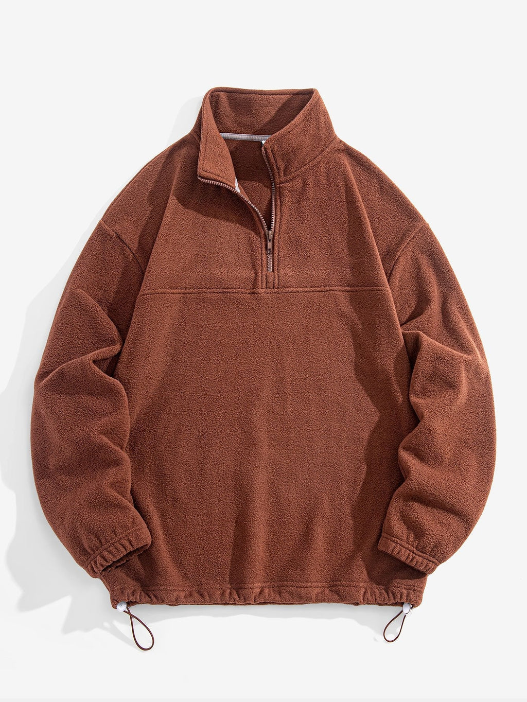Angus - Relaxed Fit Fleece Mock Neck Quarter-Zip Pullover