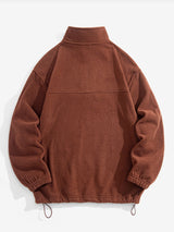 Angus - Relaxed Fit Fleece Mock Neck Quarter-Zip Pullover