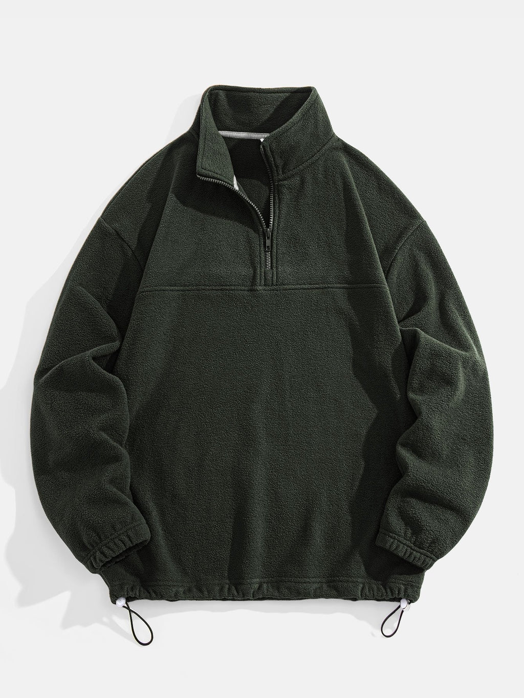 Angus - Relaxed Fit Fleece Mock Neck Quarter-Zip Pullover