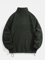 Angus - Relaxed Fit Fleece Mock Neck Quarter-Zip Pullover