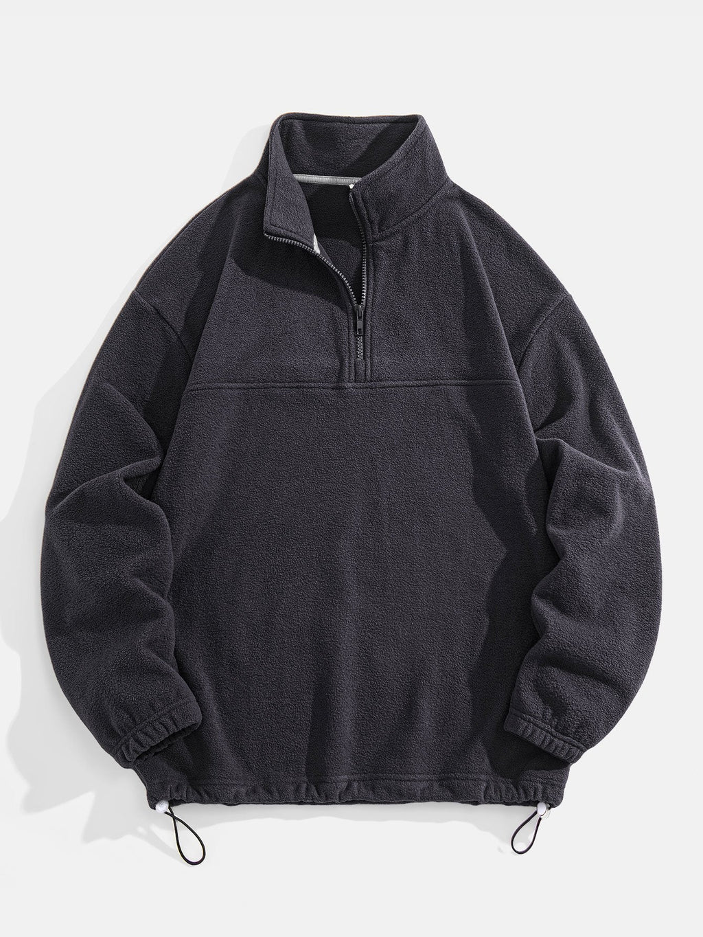 Angus - Relaxed Fit Fleece Mock Neck Quarter-Zip Pullover