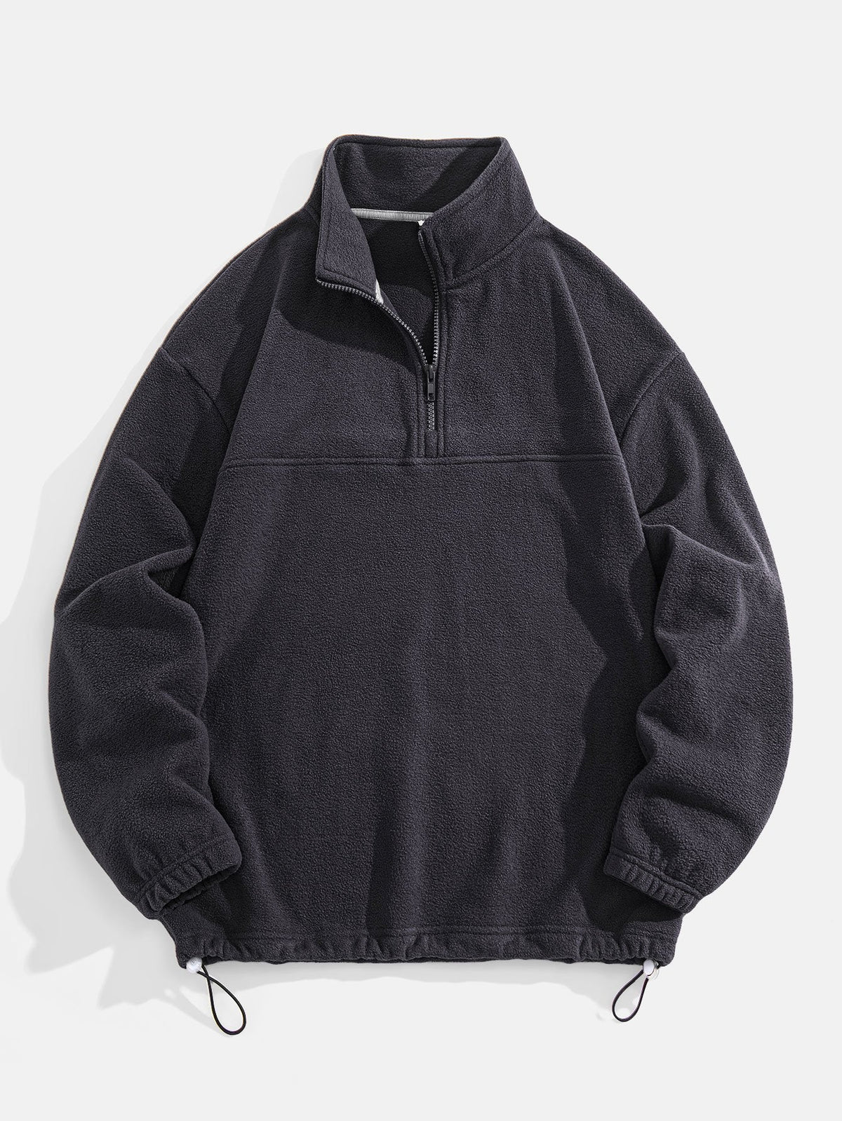 Angus - Relaxed Fit Fleece Mock Neck Quarter-Zip Pullover