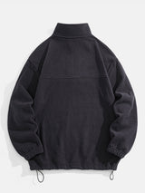 Angus - Relaxed Fit Fleece Mock Neck Quarter-Zip Pullover