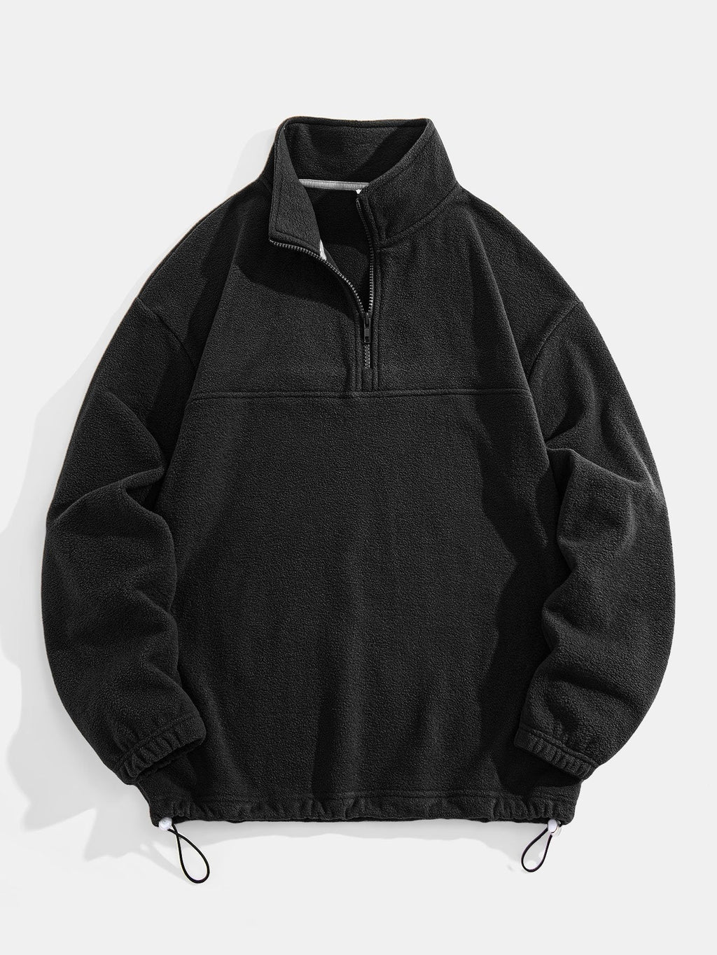 Angus - Relaxed Fit Fleece Mock Neck Quarter-Zip Pullover