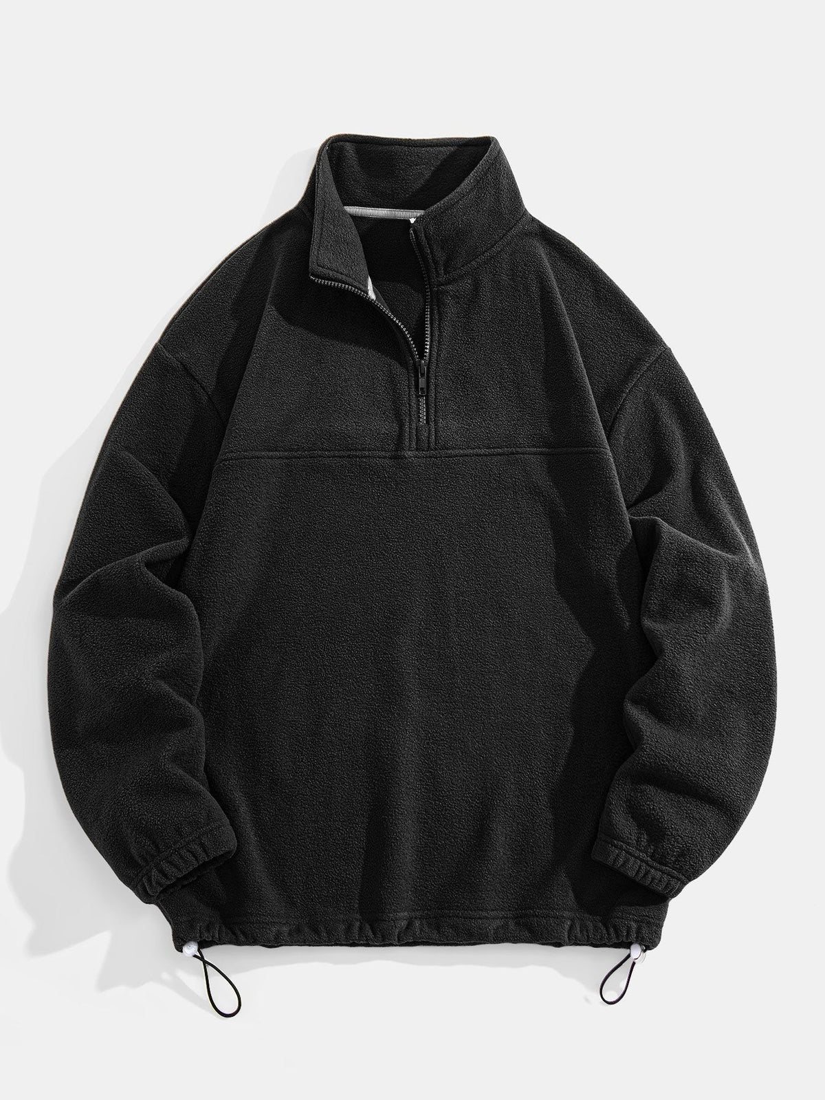 Angus - Relaxed Fit Fleece Mock Neck Quarter-Zip Pullover
