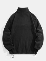 Angus - Relaxed Fit Fleece Mock Neck Quarter-Zip Pullover