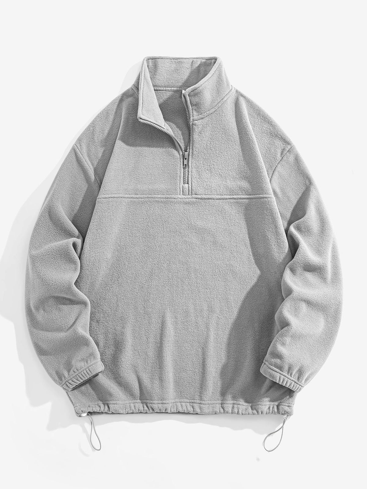 Angus - Relaxed Fit Fleece Mock Neck Quarter-Zip Pullover