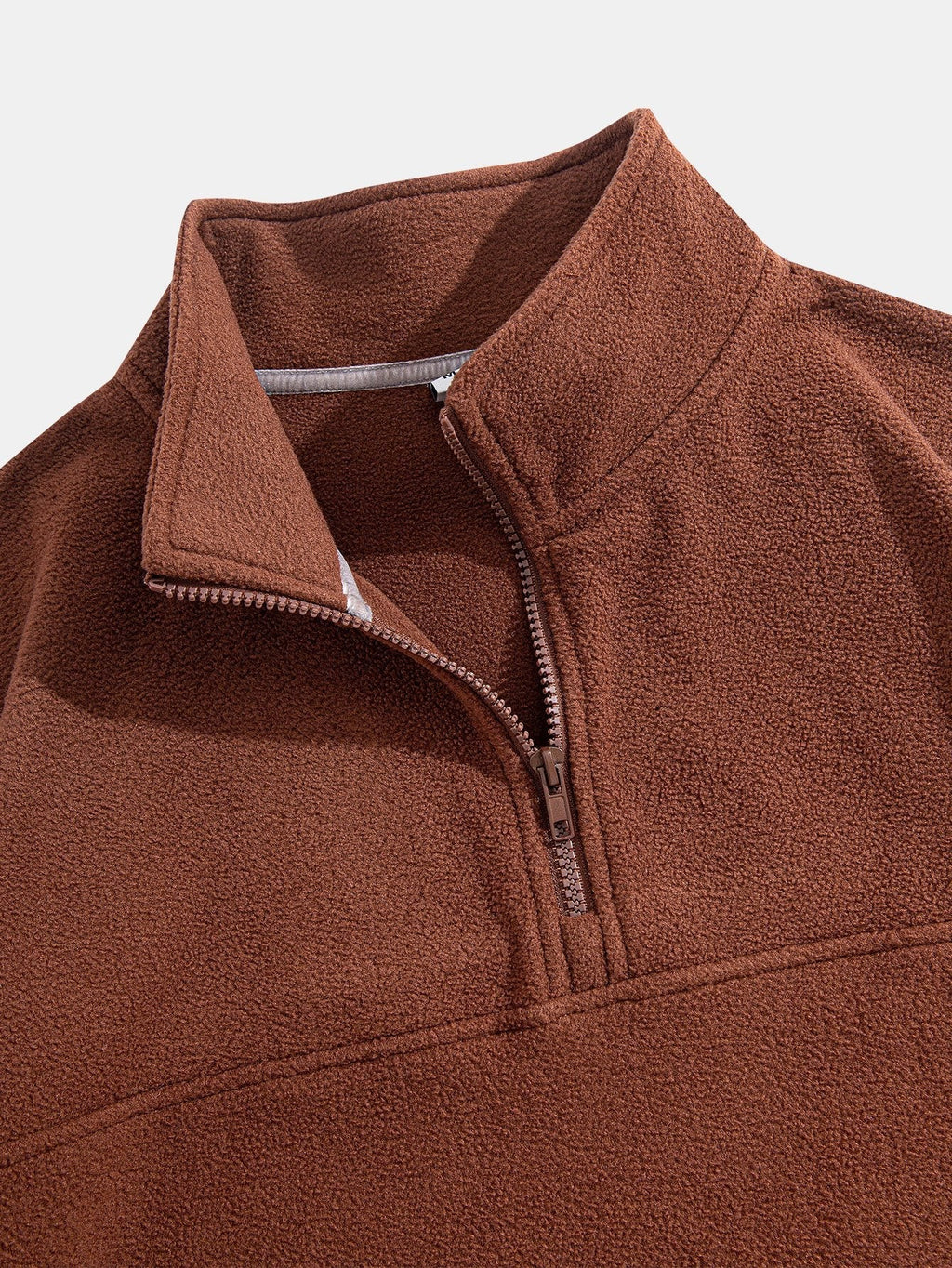 Angus - Relaxed Fit Fleece Mock Neck Quarter-Zip Pullover