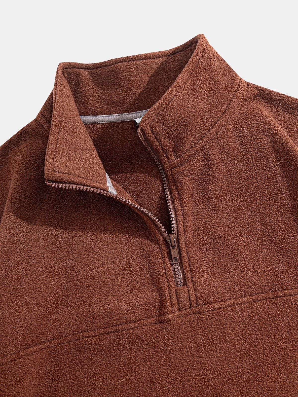 Angus - Relaxed Fit Fleece Mock Neck Quarter-Zip Pullover