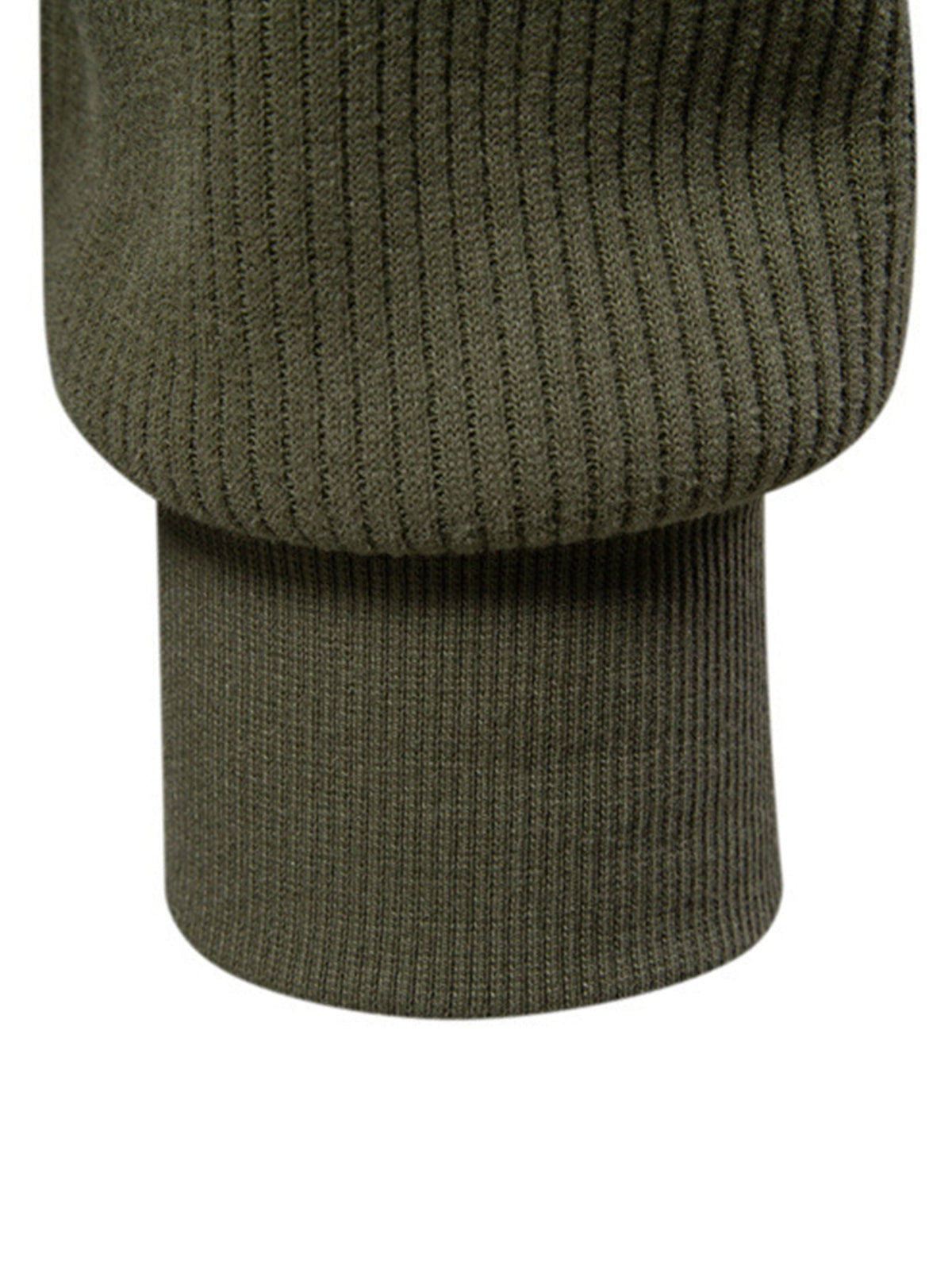 Bruce - Ribbed Raglan Mock Neck Quarter-Zip Sweater