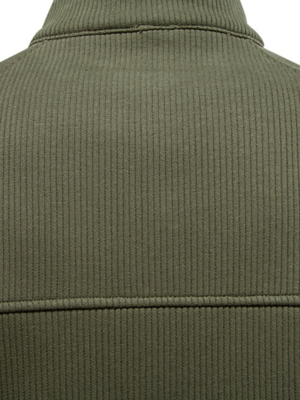 Bruce - Ribbed Raglan Mock Neck Quarter-Zip Sweater