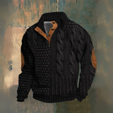 Craig - Cable Knit High Neck Sweater