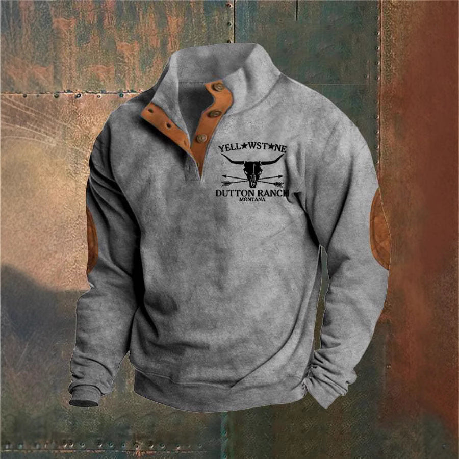 Wayne - Ranch-Style Half-Zip Sweatshirt