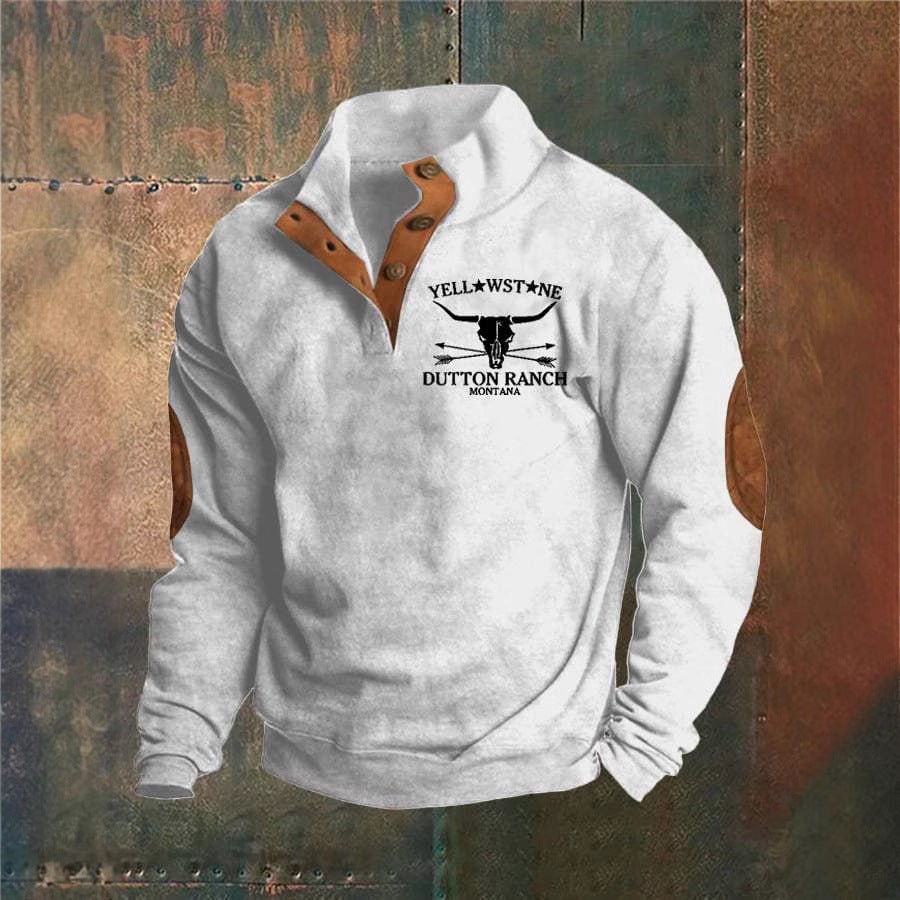 Wayne - Ranch-Style Half-Zip Sweatshirt