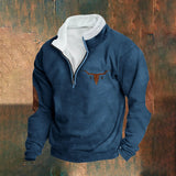 Mike - Cream Half-Zip Sweatshirt