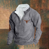 Mike - Cream Half-Zip Sweatshirt